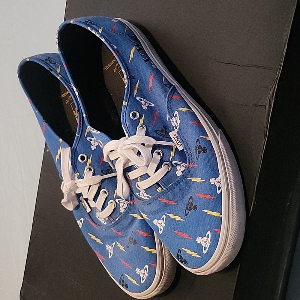 Vivienne Westwood x Vans Multicolor Lightning Orb Sneakers Sz 13
